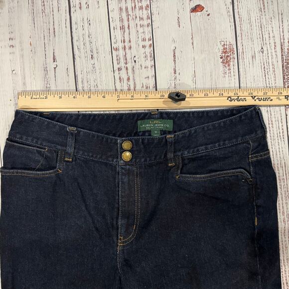LRL Lauren Jeans Co Nolita Bootcut Jeans Women’s 12 Dark Wash HWY1 Mid Rise - Picture 3 of 7